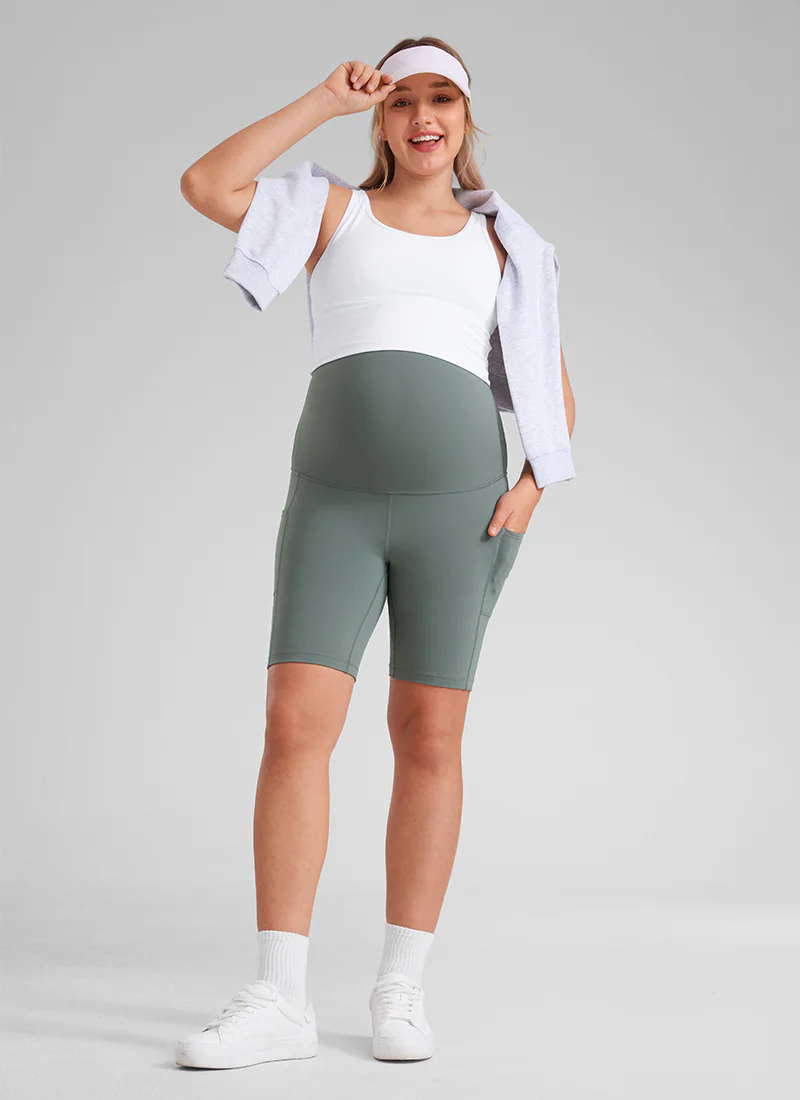 Butterluxe Maternity Pocket Shorts 8'' - Image 6