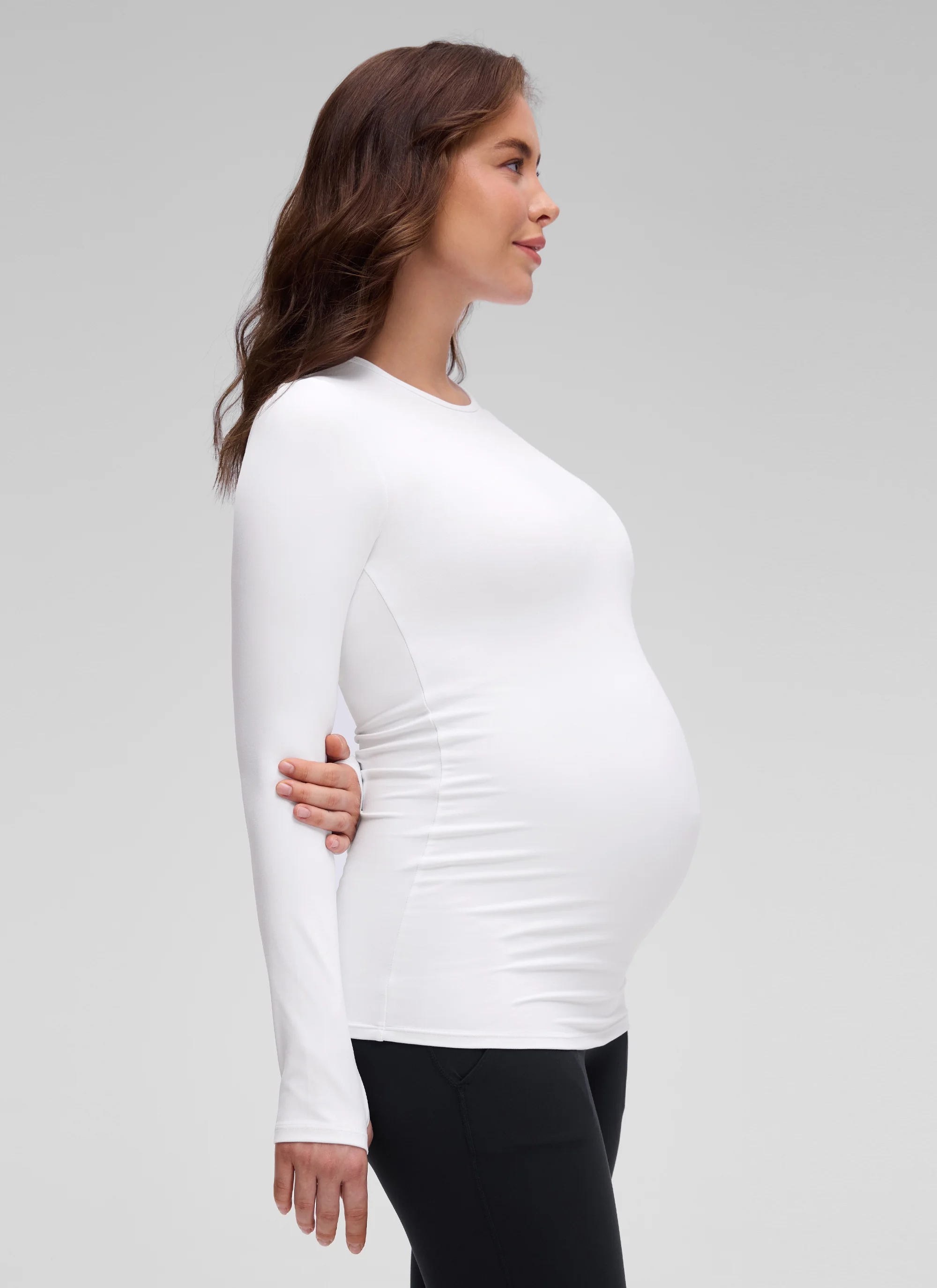 Butterluxe Maternity Crewneck Long Sleeve - Image 16