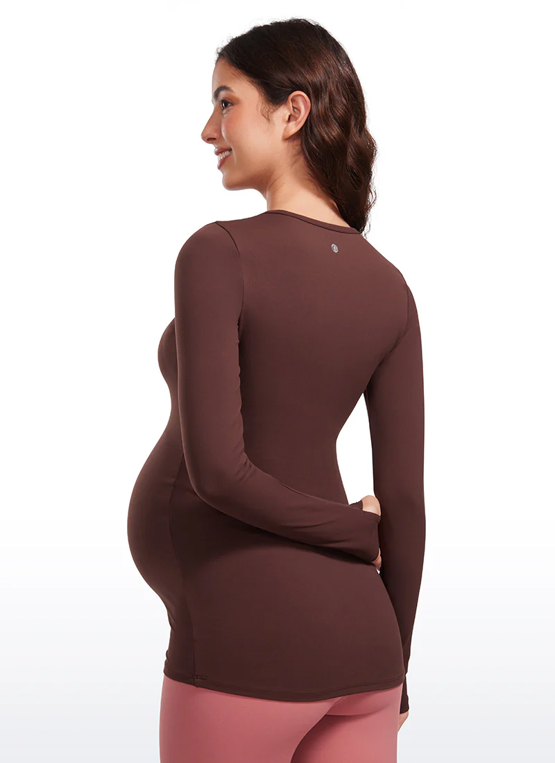 Butterluxe Maternity Crewneck Long Sleeve - Image 19