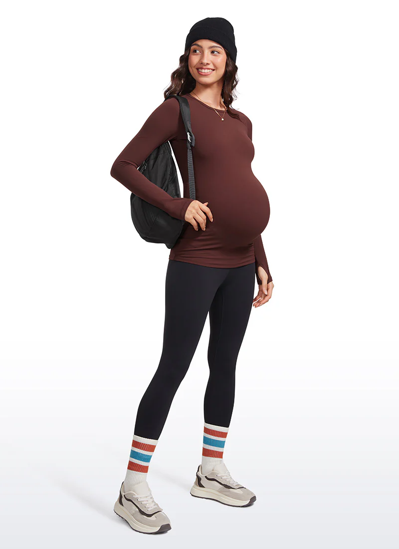 Butterluxe Maternity Crewneck Long Sleeve - Image 20