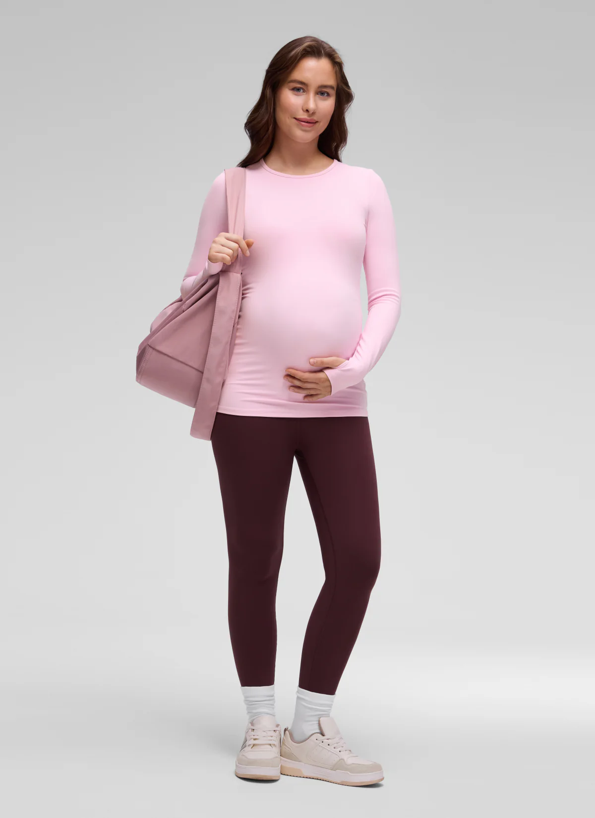 Butterluxe Maternity Crewneck Long Sleeve - Image 3
