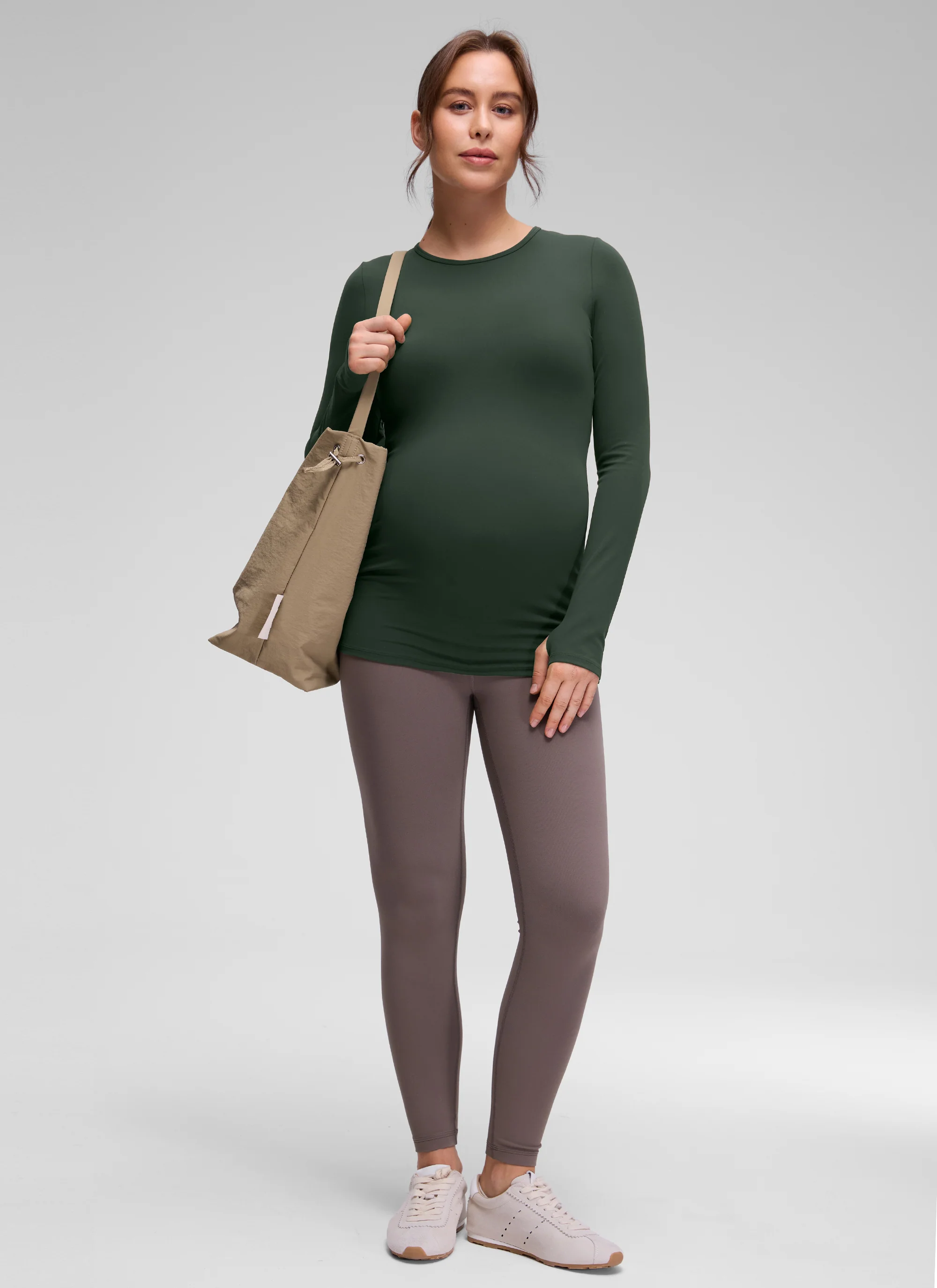 Butterluxe Maternity Crewneck Long Sleeve - Image 3