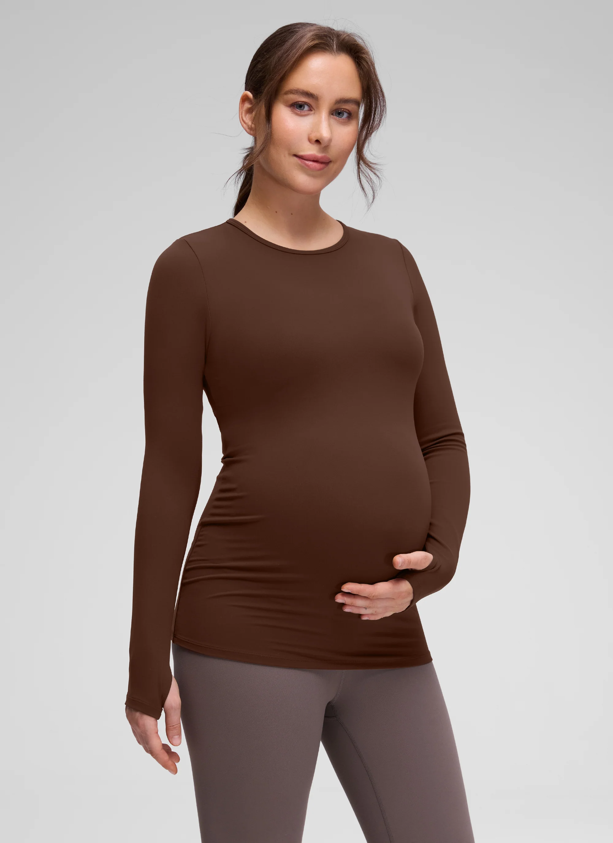Butterluxe Maternity Crewneck Long Sleeve - Image 9