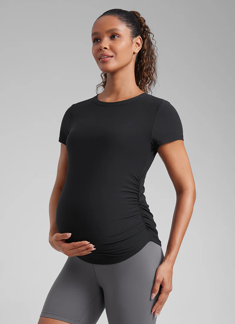 Cloudweight Maternity Ruched Short Sleeve - Image 6