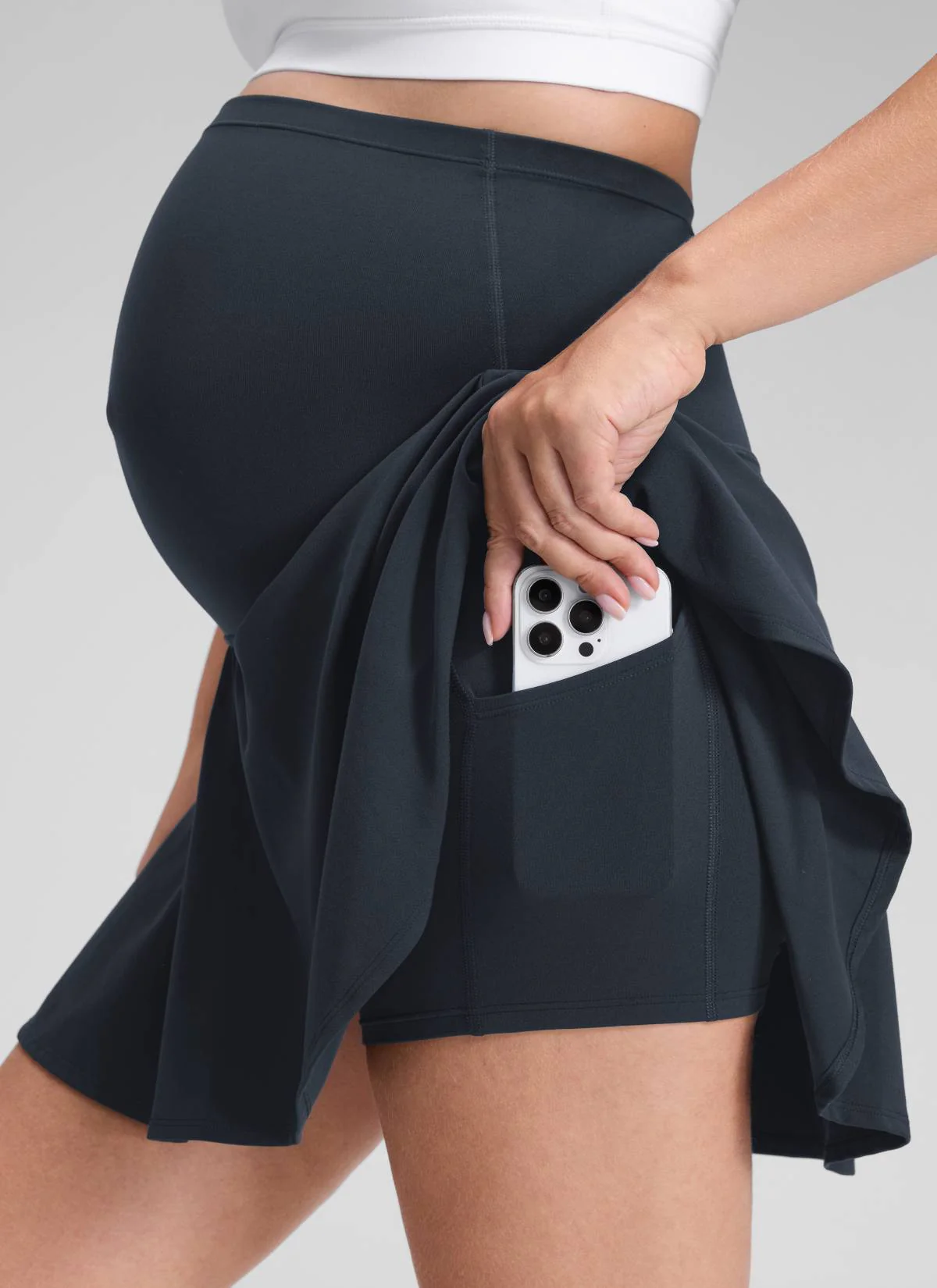 Butterluxe Maternity High Rise Skirt 14.5'' - Image 26