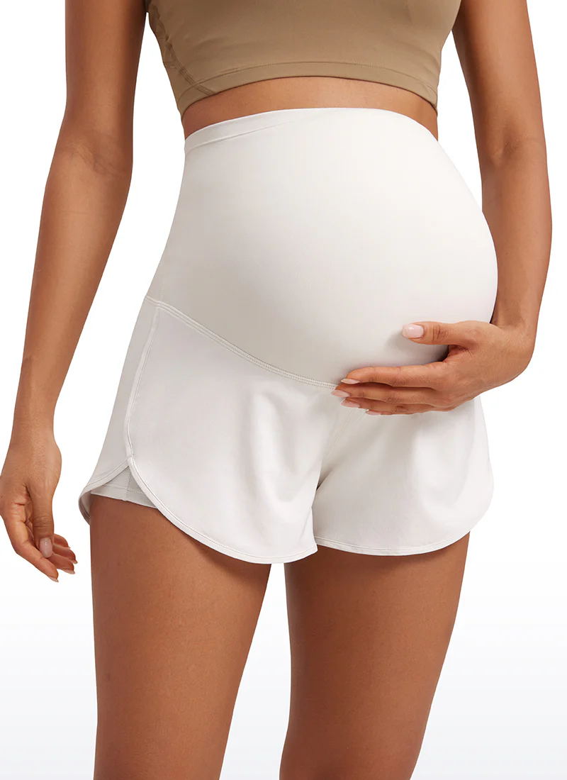 Feathery-Fit Soft 2 in 1 Maternity Shorts 3'' - Image 34