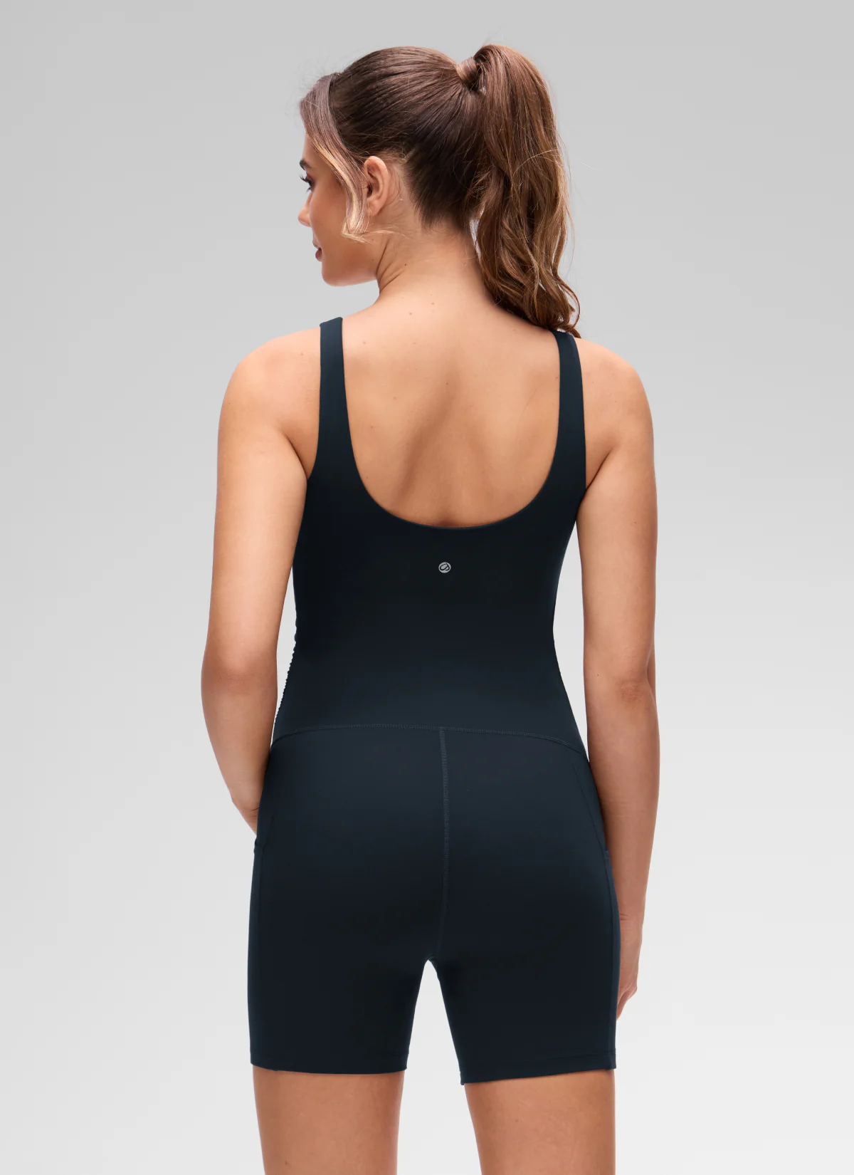 Butterluxe Maternity U Neck Pocket Romper 5'' - Image 2