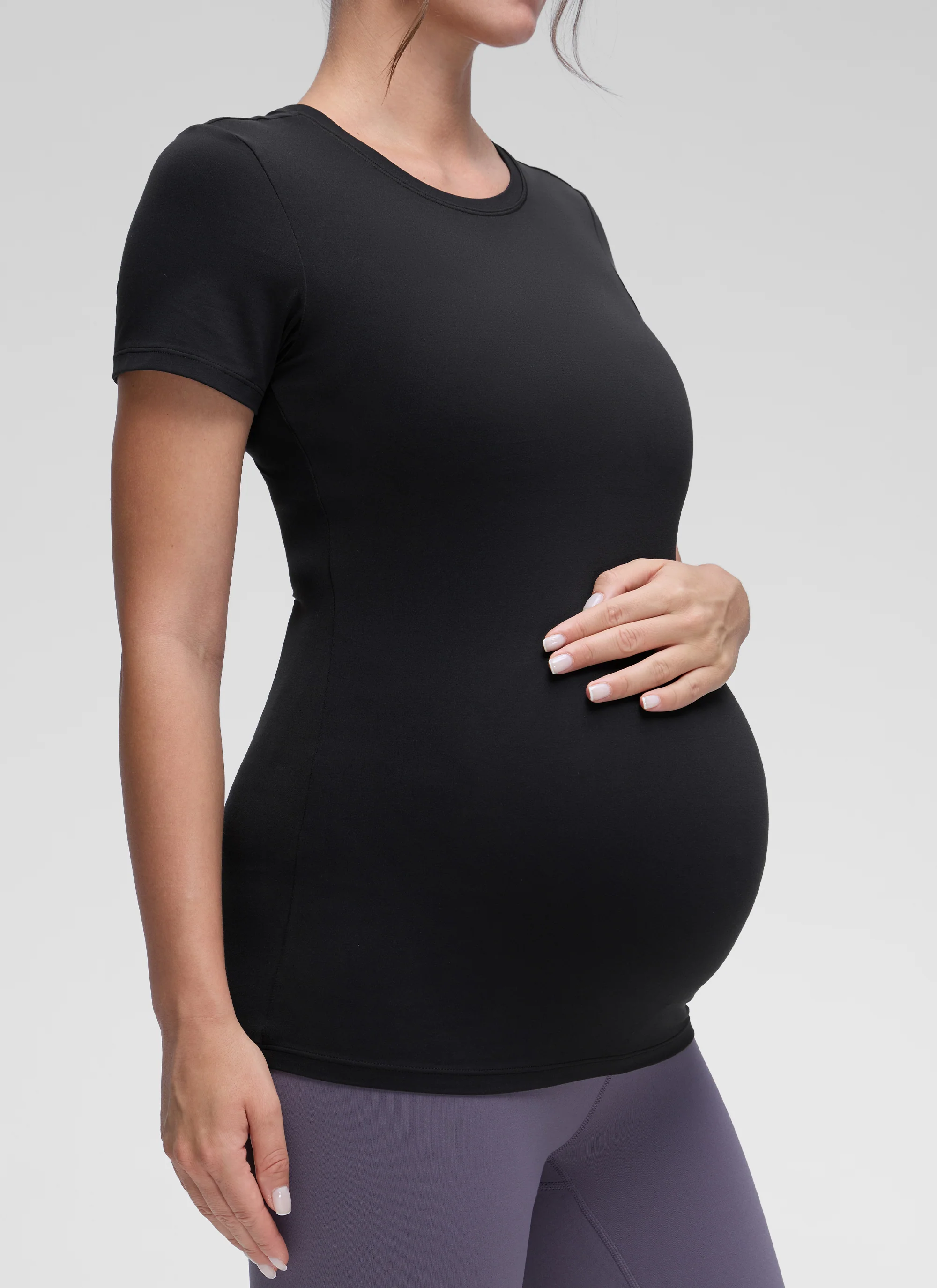 Softembrace Maternity Crew Neck Short Sleeve - Image 14