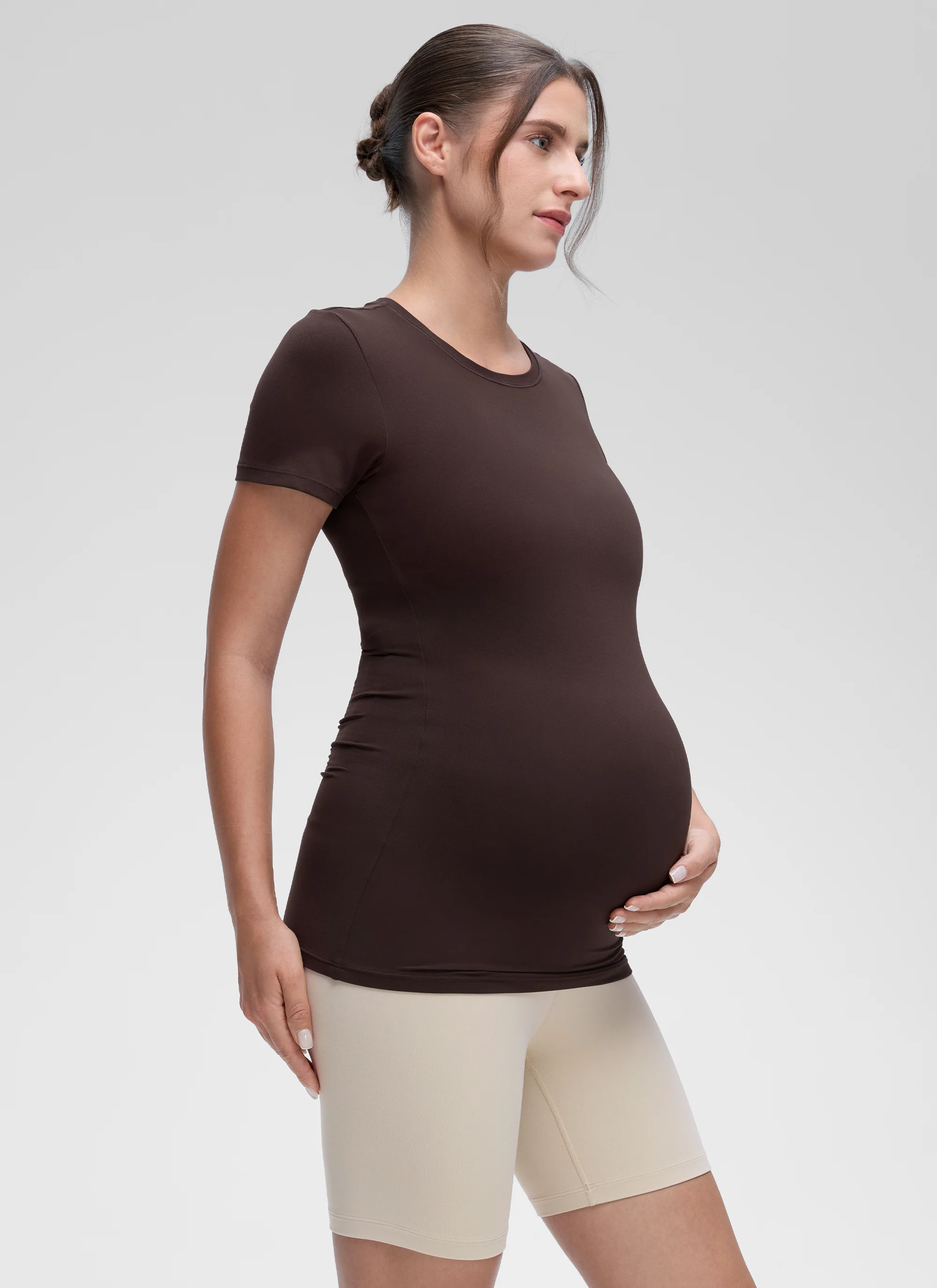 Softembrace Maternity Crew Neck Short Sleeve - Image 4