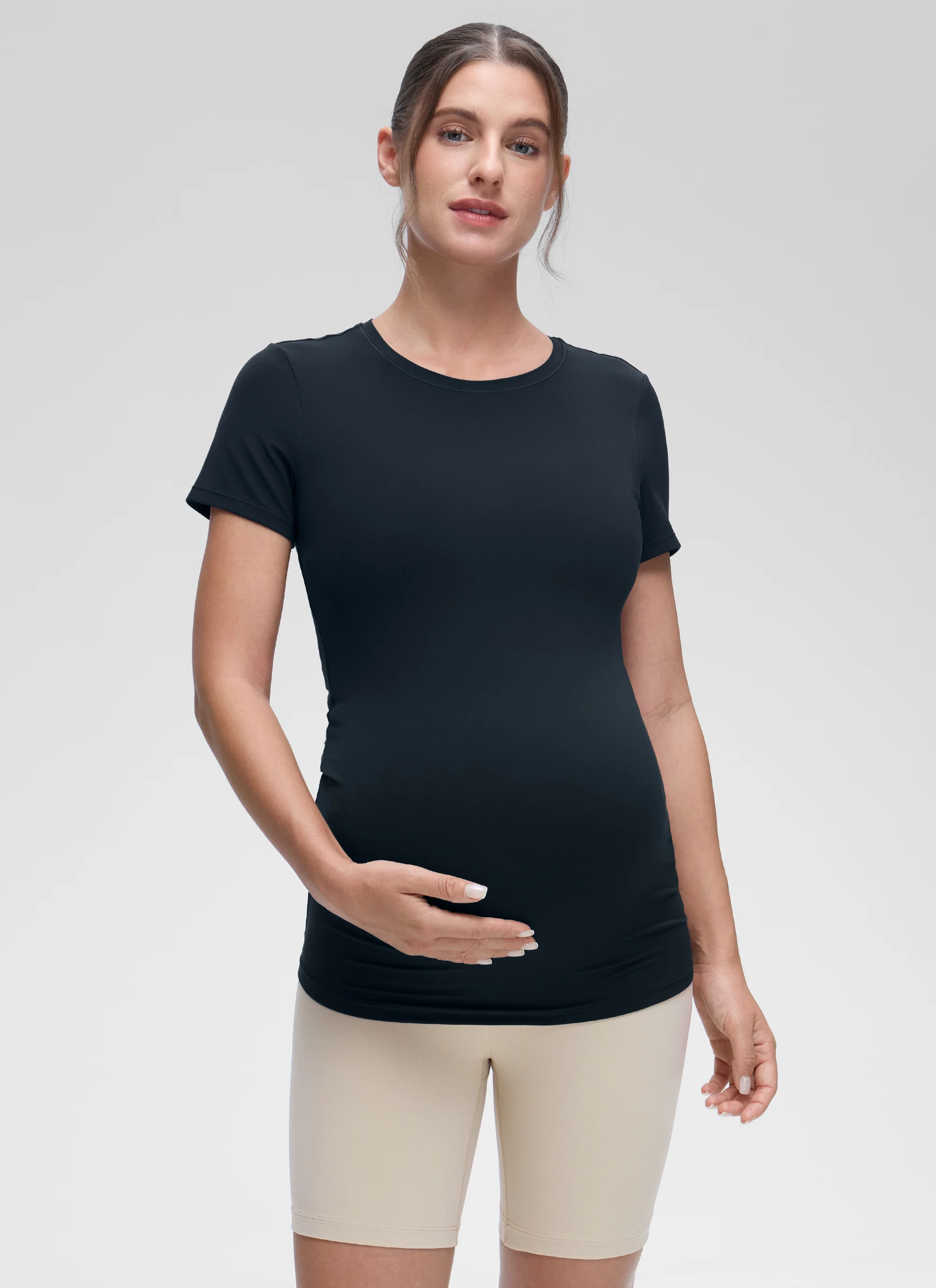 Softembrace Maternity Crew Neck Short Sleeve - Image 6