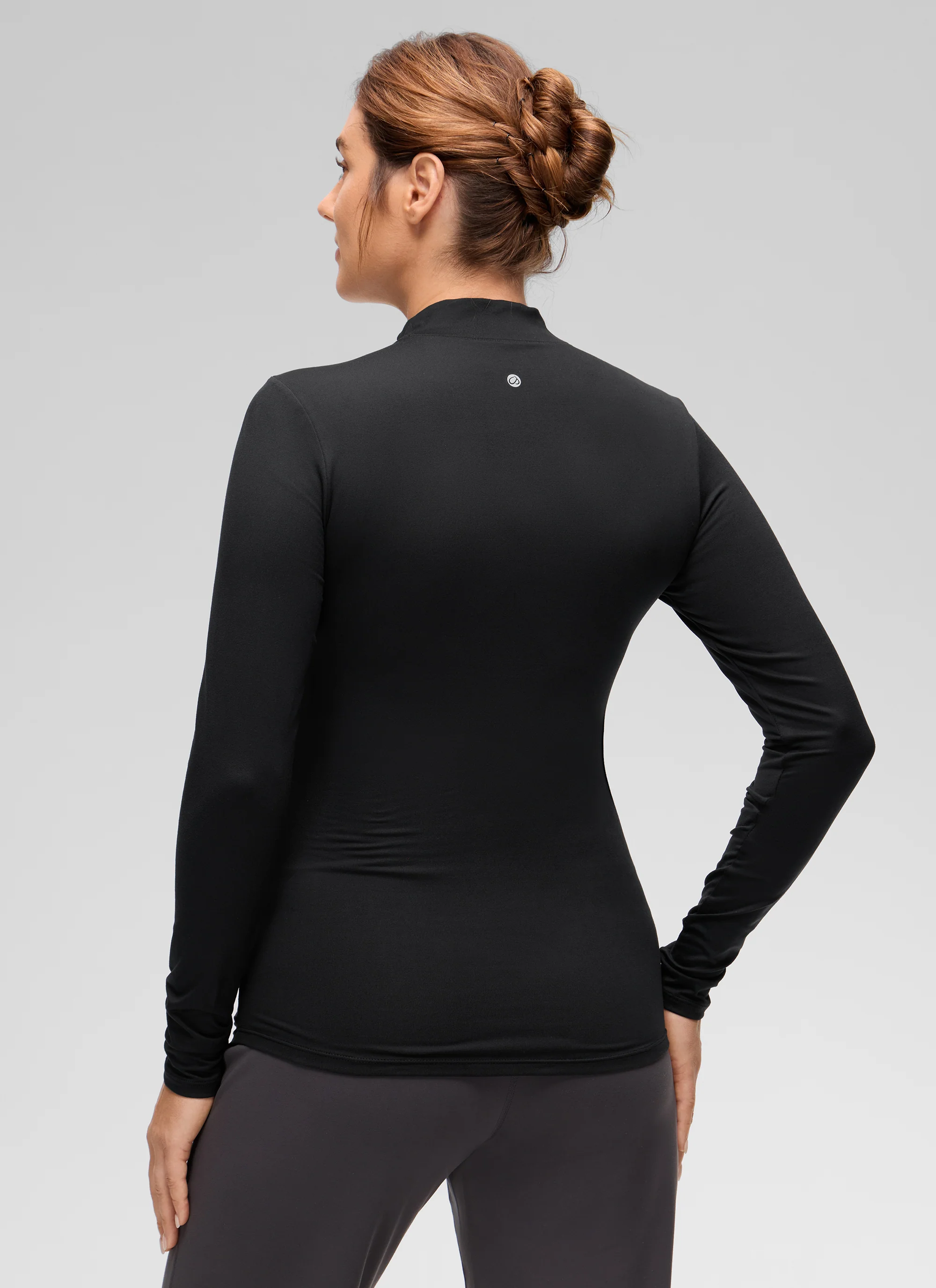 Cloud Jersey Maternity Mock Neck Ruched Shirt - Image 17